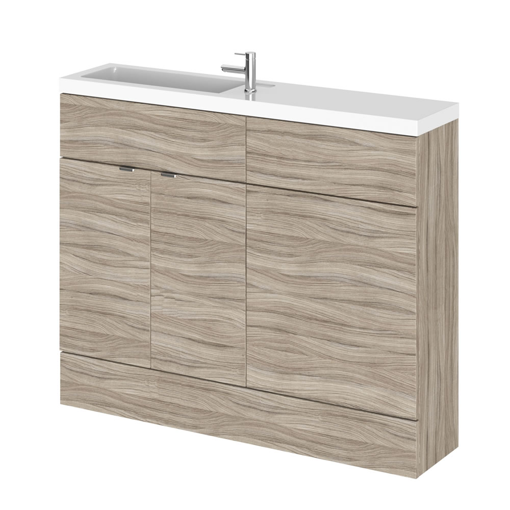 1100mm Waschtisch & WC Kombination - Treibholz