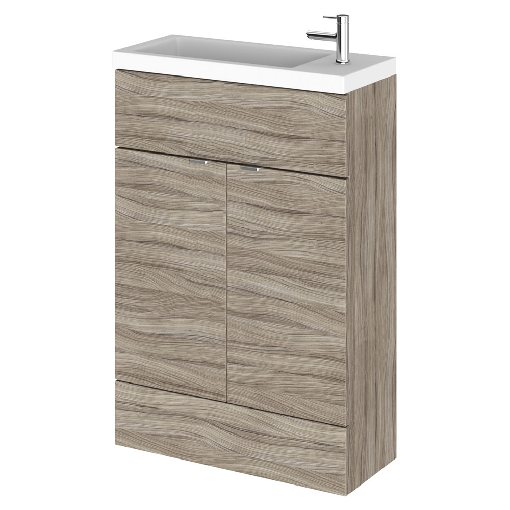 600mm x 235mm Waschbecken mit Unterschrank - Treibholz