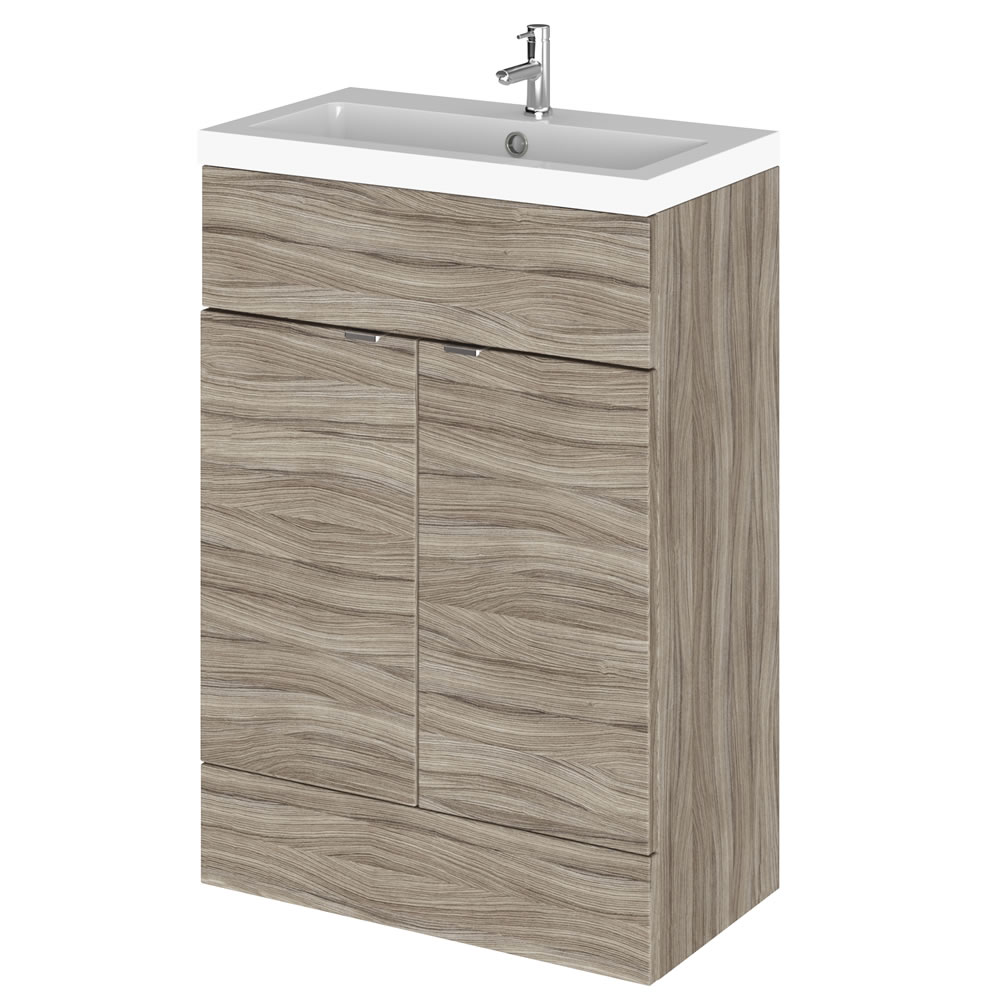 600mm x 335mm Waschbecken mit Unterschrank - Treibholz
