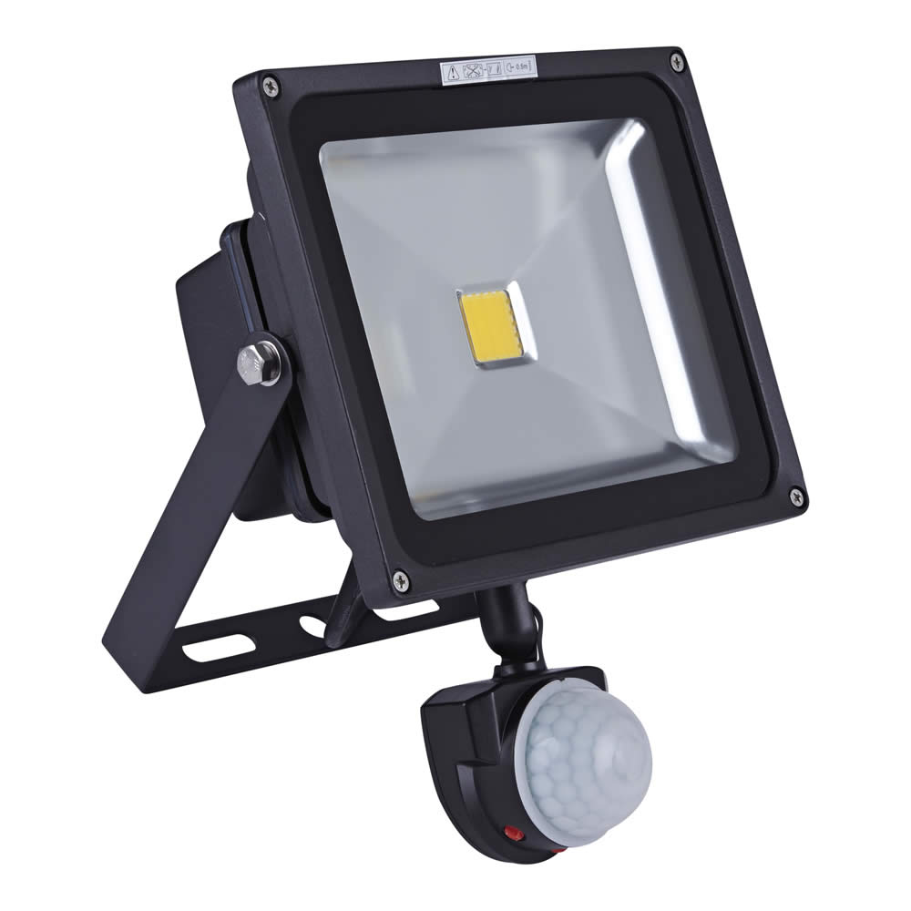 Biard Fluter 30W, äquivalent zu 160W, mit Unterkriechschutz PIR Bewegungsmelder, Schwarz