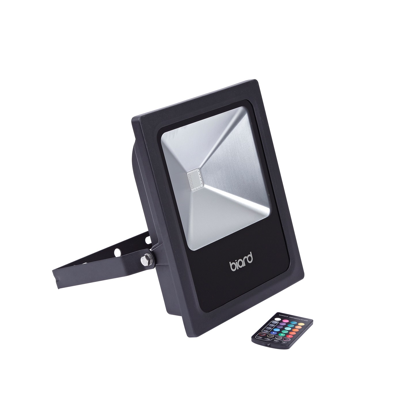 Biard RGB Fluter 50W, farbwechselnd mit Fernbedienung, Schwarz
