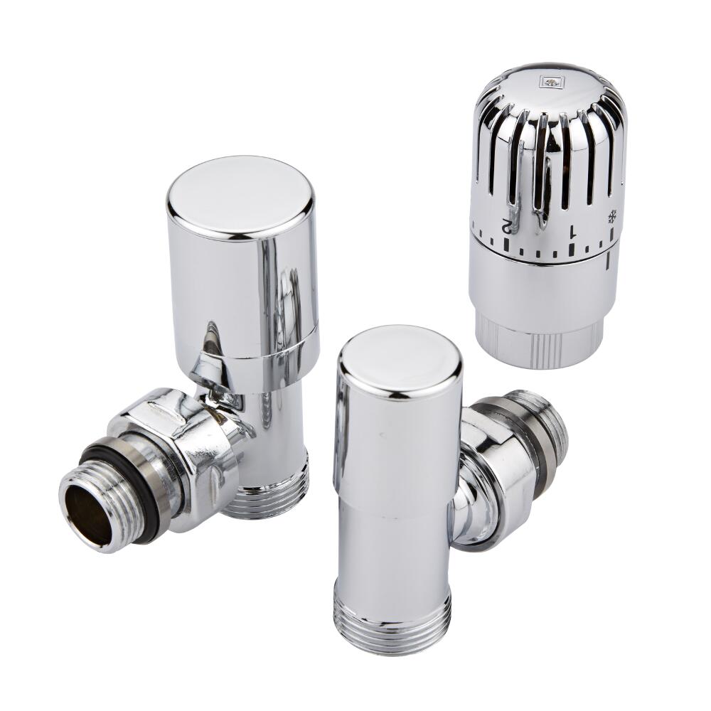 Heizkörperwinkelventil thermostatisch mit Eurokonus für 16mm Kupferrohre
