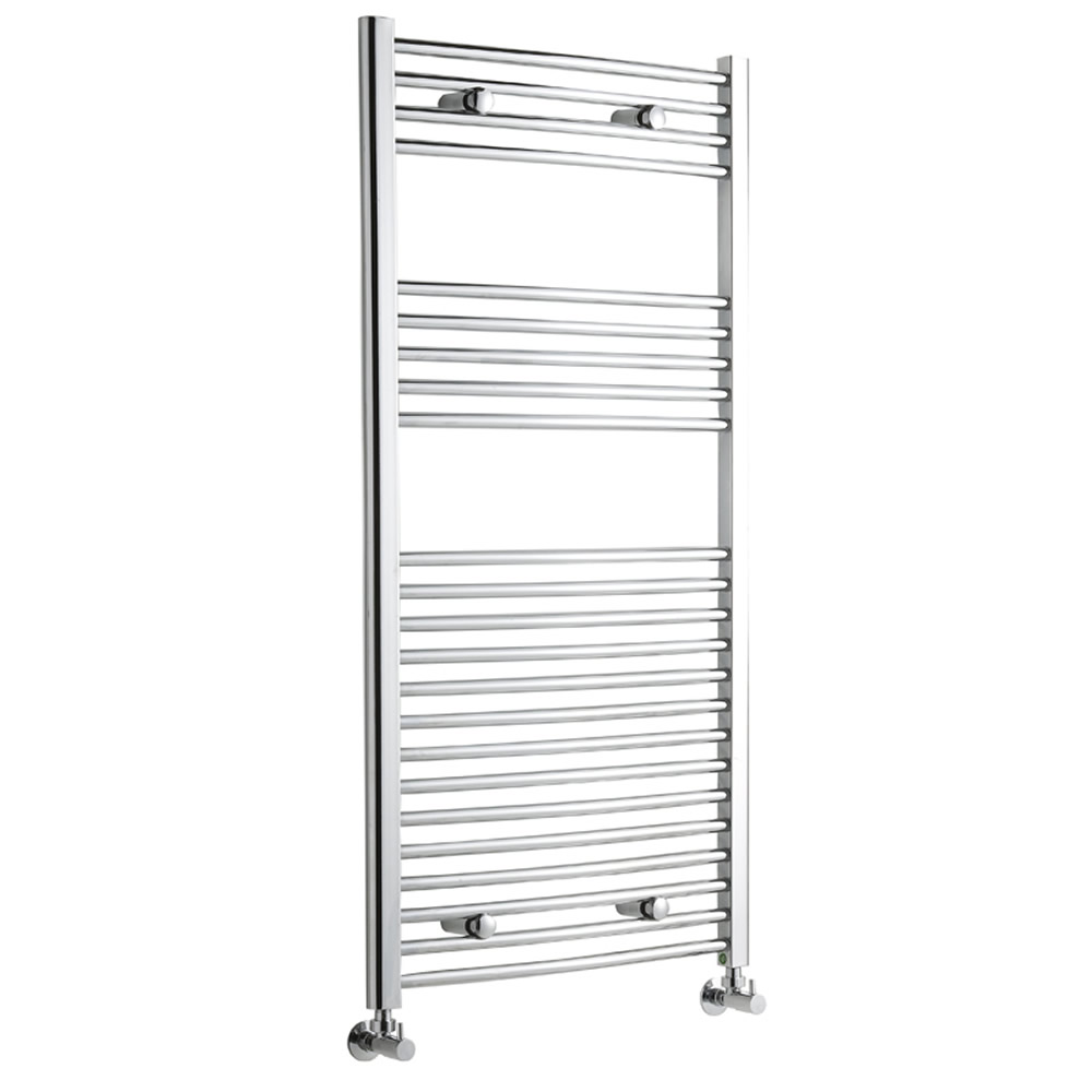 Handtuchheizkörper Gebogen Chrom 1200mm x 600mm 522W - Ischia
