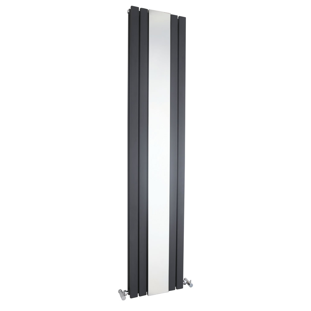 Design Heizkörper Vertikal Doppellagig Anthrazit 1800mm x 381mm 1682W - Sloane