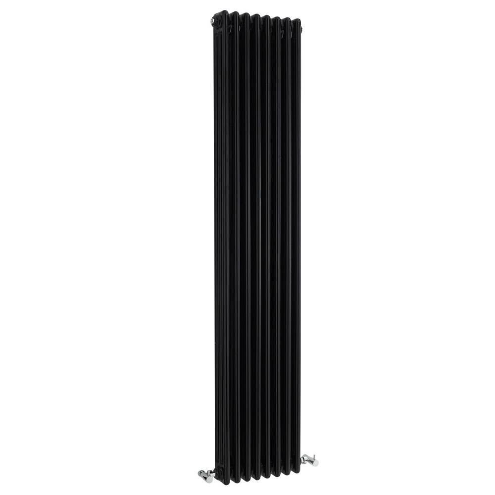 Gliederheizkörper Vertikal 3 Säulen Nostalgie Schwarz 1800mm x 381mm 1558W - Regent