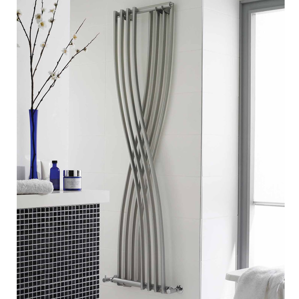 Design Heizkörper Vertikal Einlagig Silber 1775mm x 450mm 925W - Xcite