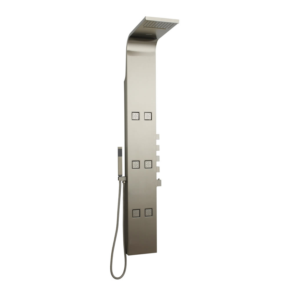 Thermostatisches Duschpaneel aus Edelstahl - Astra