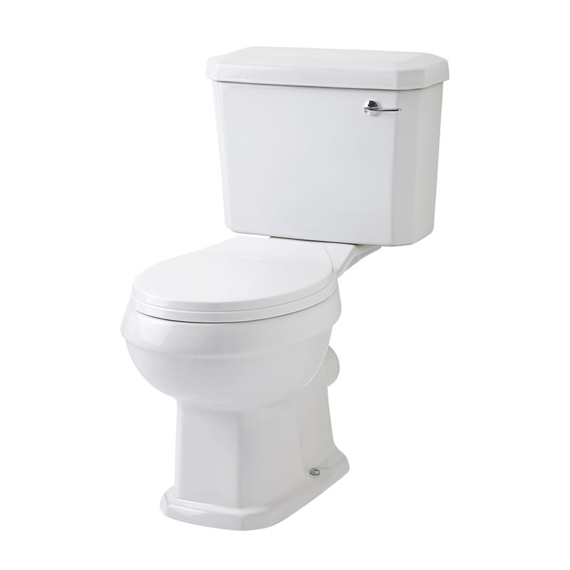 Toilette Traditionell mit Spülkasten aus Keramik - Belvoir