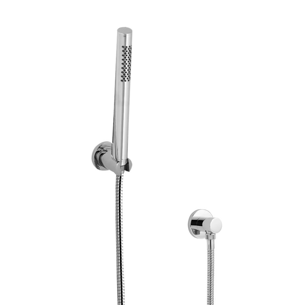 Handbrause Rund mit Wandhalterung und Schlauch 194,5mm