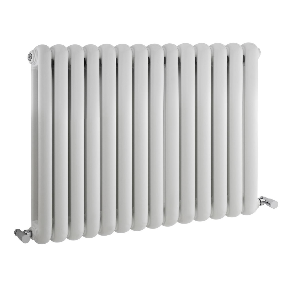 Gliederheizkörper Horizontal 2 Säulen Nostalgie Weiß 635mm x 863mm 1496W - Salvia