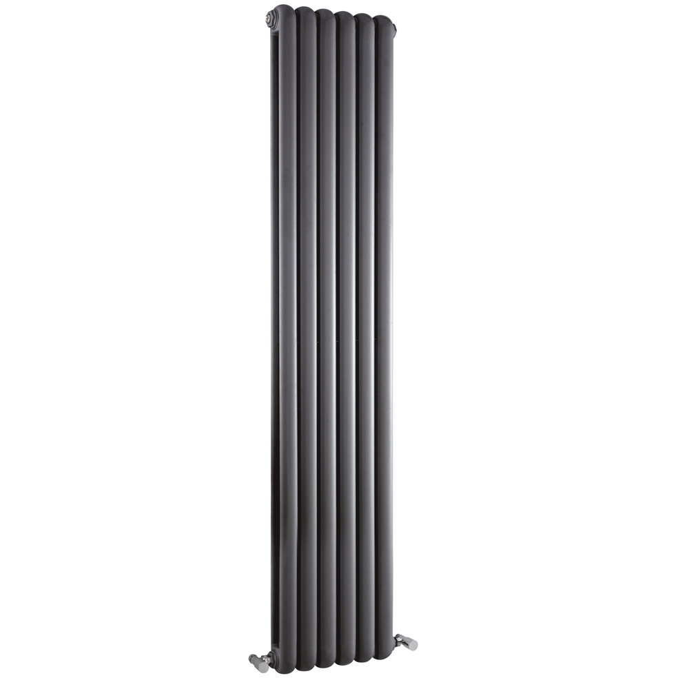 Gliederheizkörper Vertikal 2 Säulen Nostalgie Anthrazit 1800mm x 383mm 1964W - Salvia