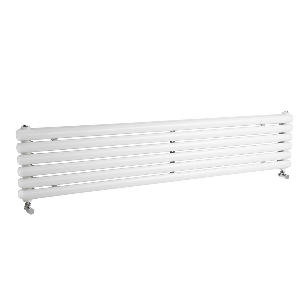 Gliederheizkörper Horizontal 2 Säulen Nostalgie Weiß 1800mm x 383mm 1990W - Salvia