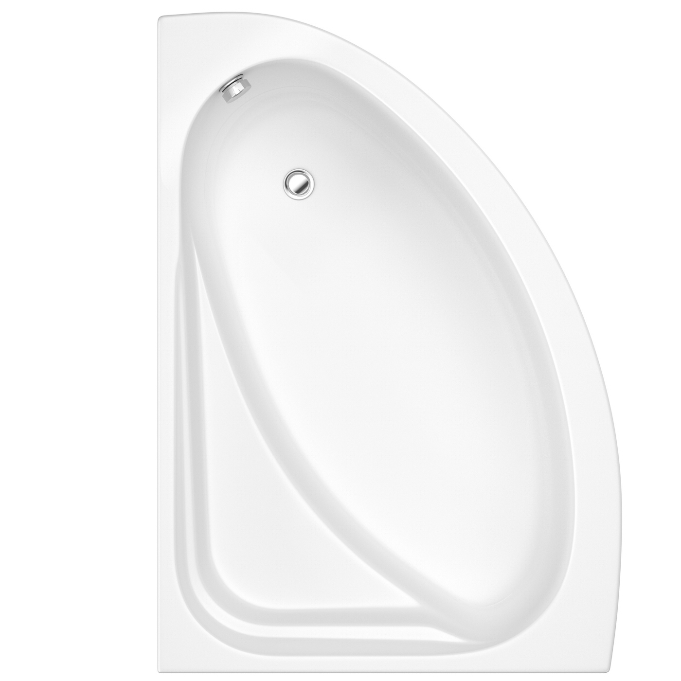 Eckbadewanne und Paneel für die linke Ecke 1500mm x 1020mm