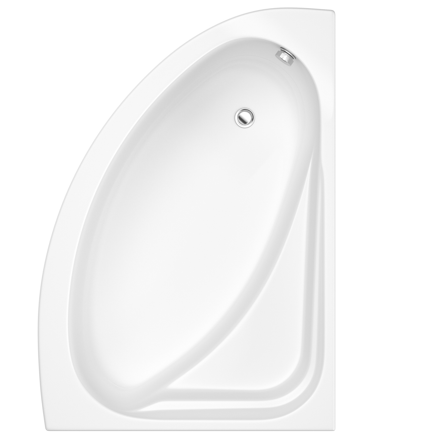 Eckbadewanne und Paneel für die rechte Ecke 1500mm x 1020mm