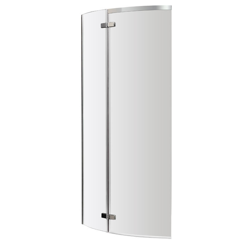 Gewölbter Badewannenaufsatz für P-förmige Wannen 1400mm x 725mm