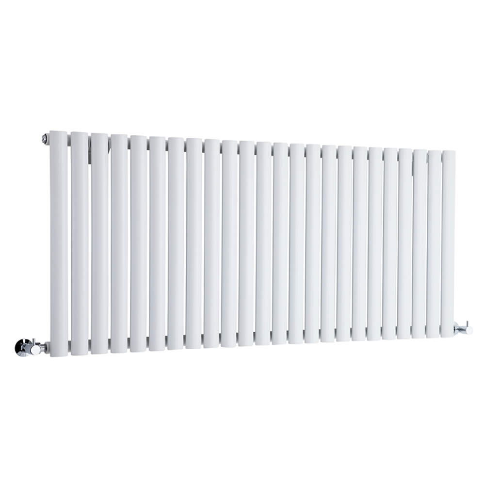 Design Heizkörper Horizontal Einlagig Weiß 635mm x 1411mm 1433W - Revive