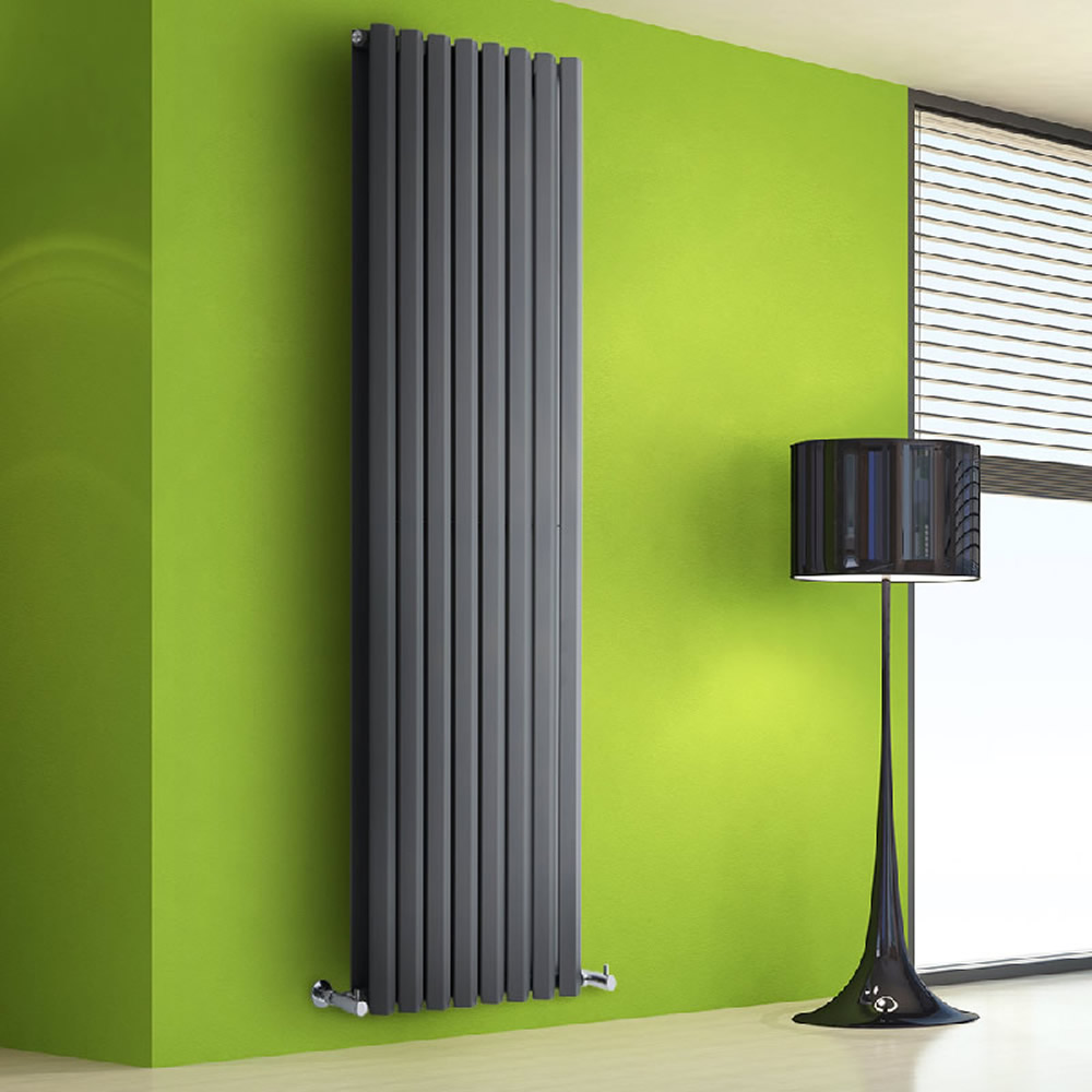 Design Heizkörper Vertikal Doppellagig Anthrazit 1780mm x 560mm 2158W - Vital