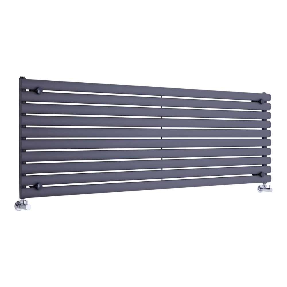 Design Heizkörper Horizontal Einlagig Anthrazit 590mm x 1780mm 1476W - Revive