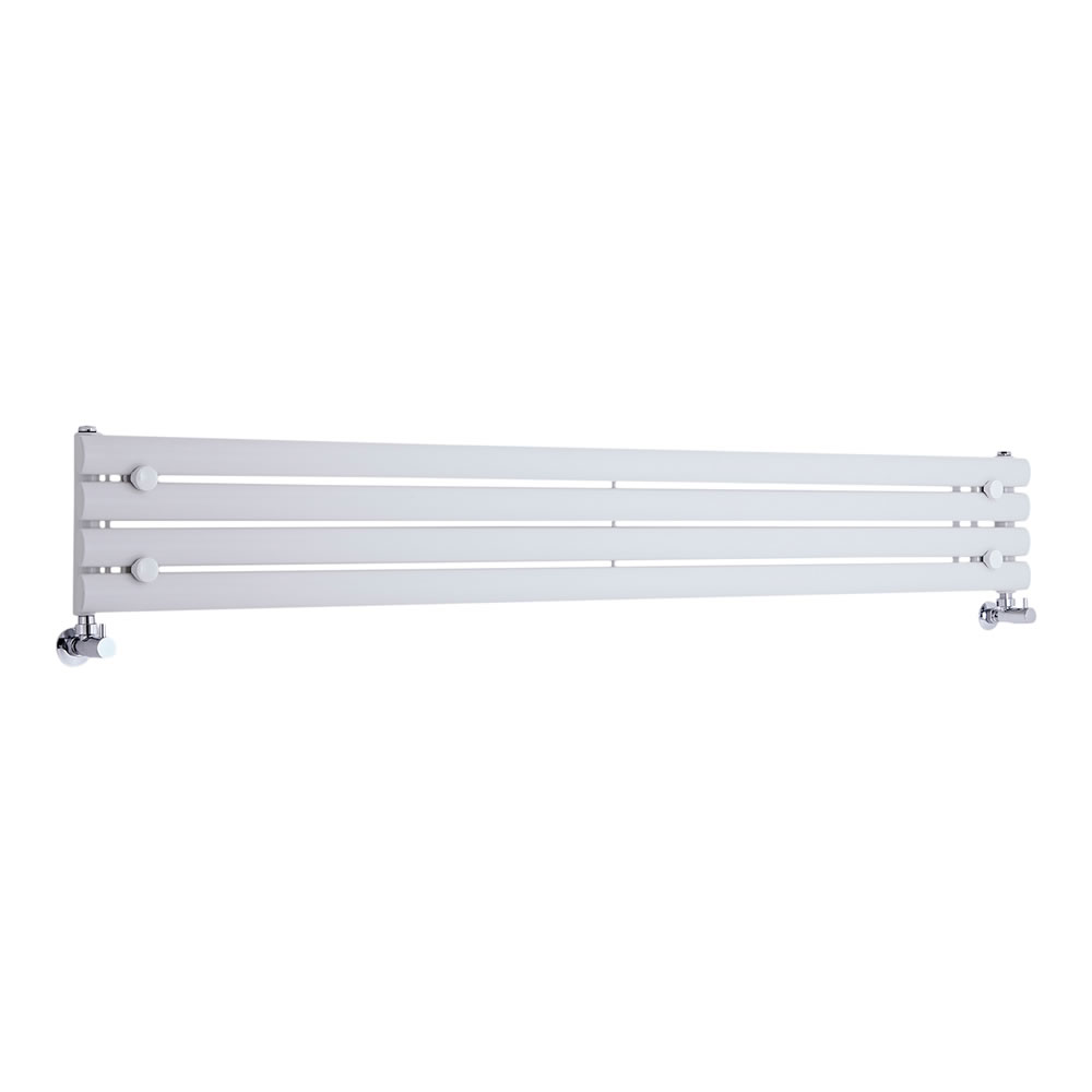 Design Heizkörper Horizontal Einlagig Weiß 236mm x 1780mm 647W - Revive