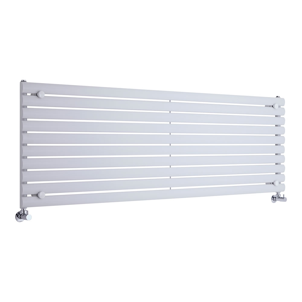 Design Heizkörper Horizontal Einlagig Weiß 590mm x 1780mm 1476W - Revive