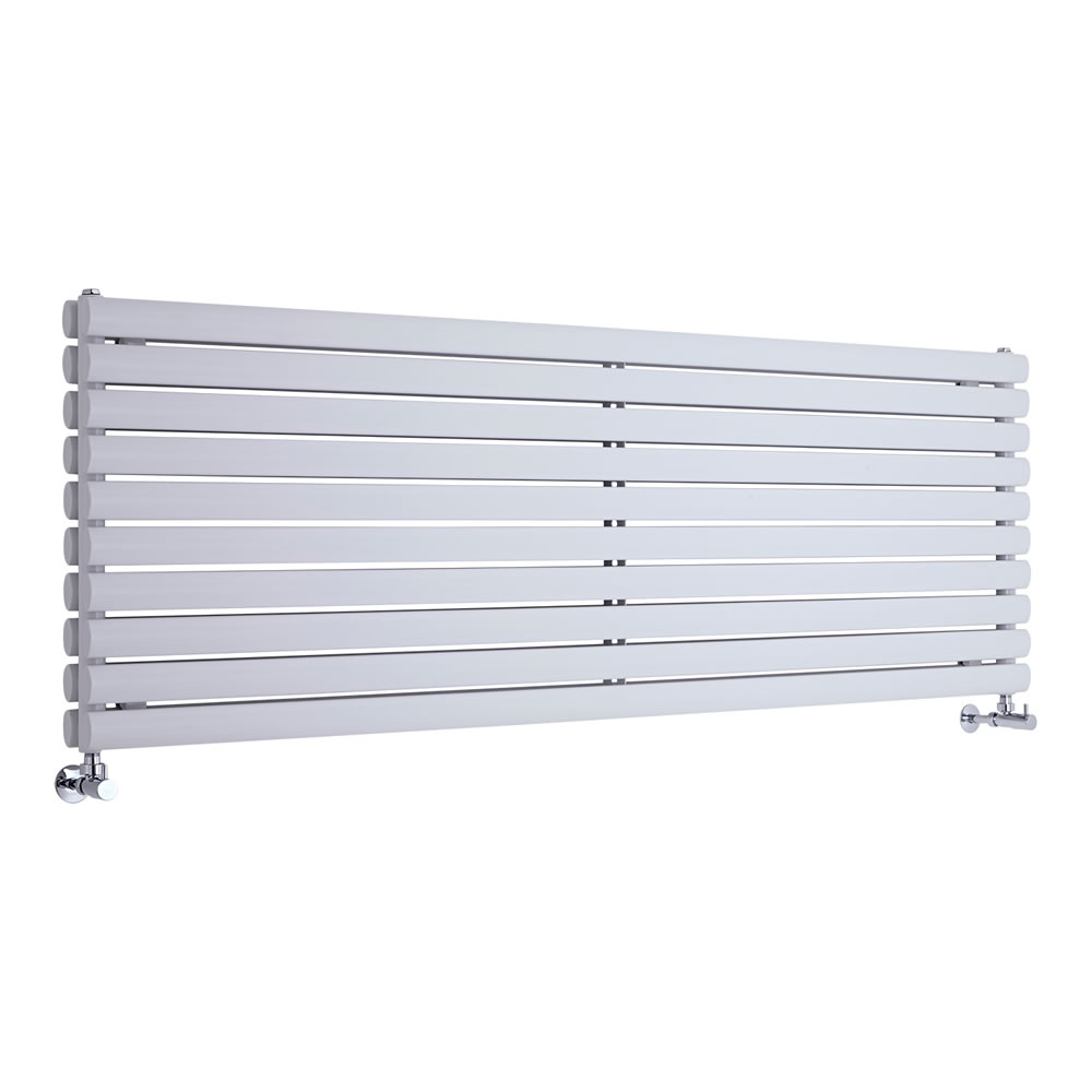 Design Heizkörper Horizontal Doppellagig Weiß 590mm x 1780mm 2066W - Revive