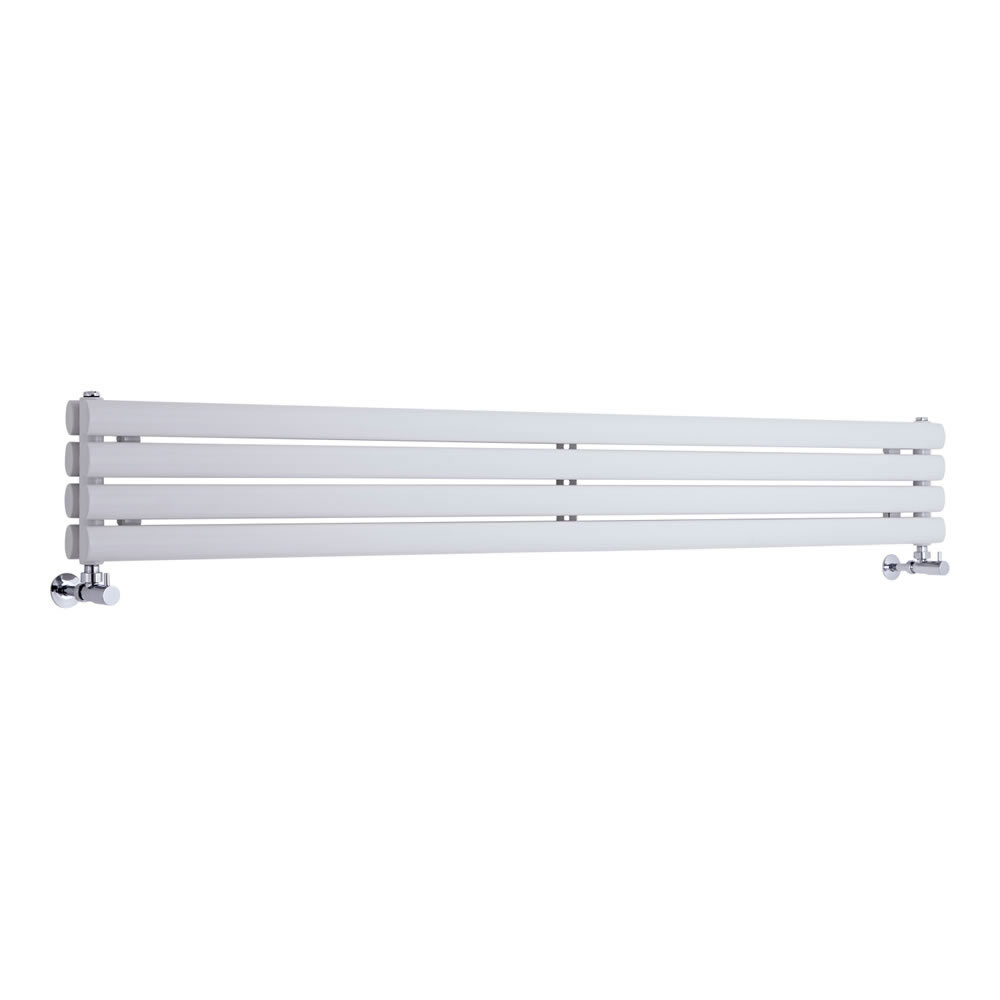 Design Heizkörper Horizontal Doppellagig Weiß 236mm x 1780mm 921W - Revive