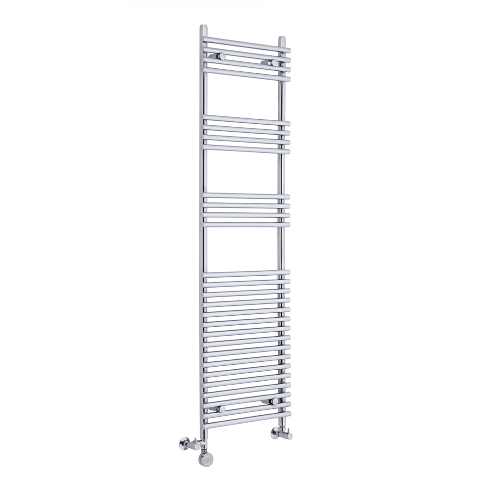 Handtuchheizkörper Mischbetrieb Gebogen Chrom 1650mm x 450mm 470W - Etna