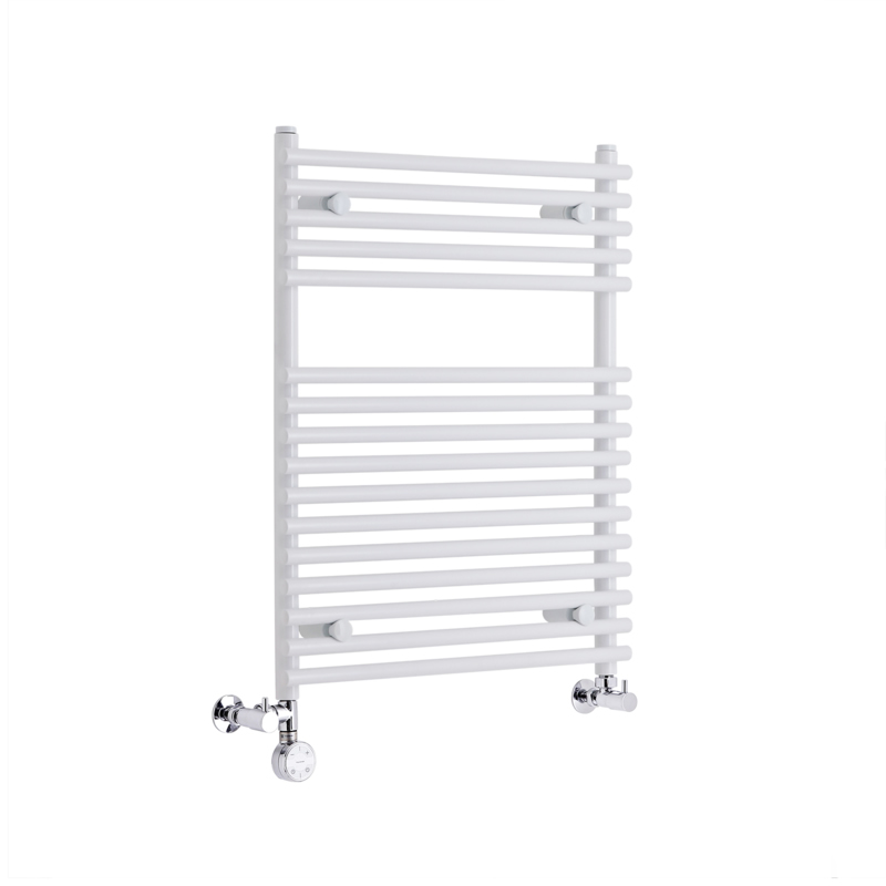 Handtuchheizkörper Mischbetrieb Weiß 750mm x 600mm 343W - Etna