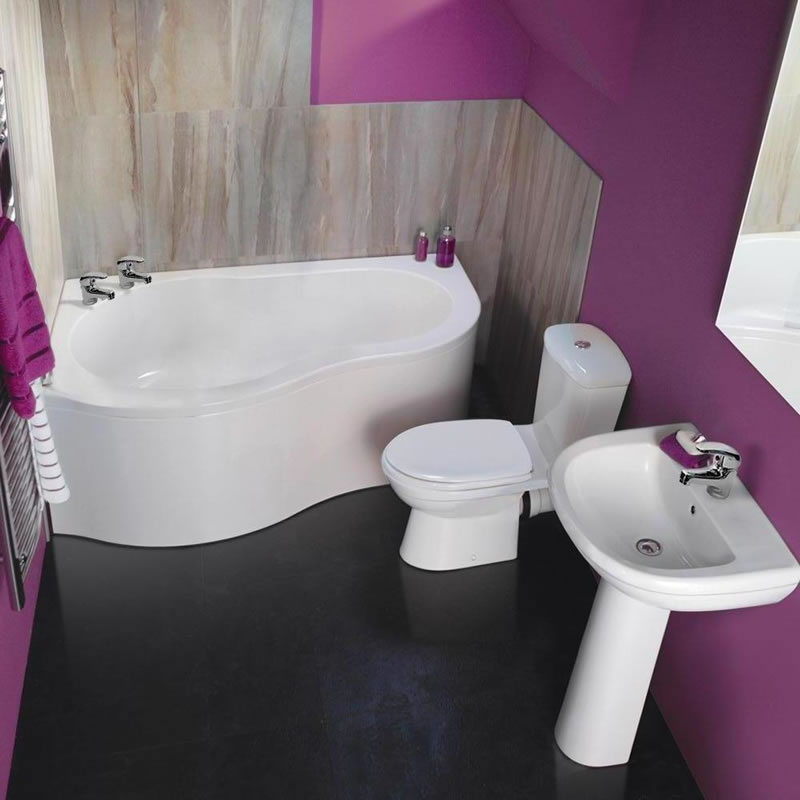 Modernes Komplettbad Fordyce inkl. Eckbadewanne