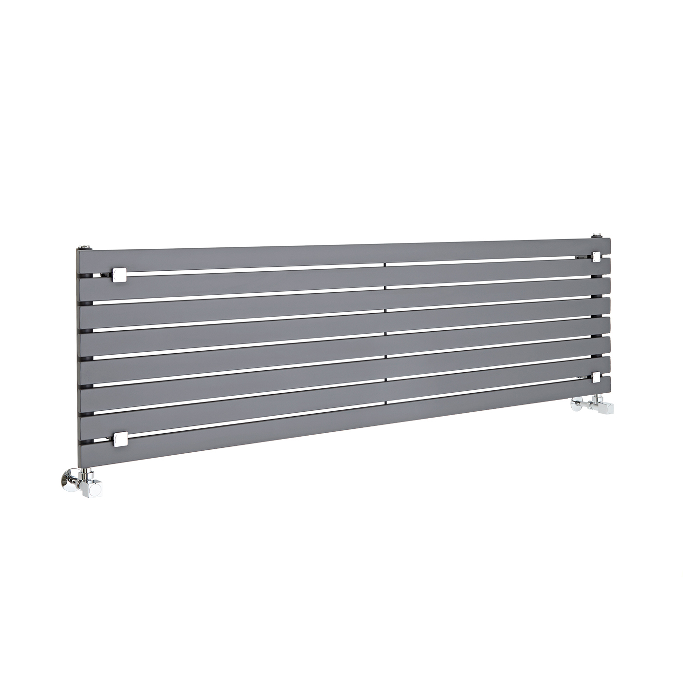 Design Heizkörper Horizontal Einlagig Anthrazit 472mm x 1600mm 1043W - Sloane