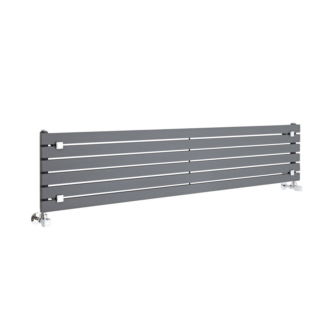 Design Heizkörper Horizontal Einlagig Anthrazit 354mm x 1600mm 773W - Sloane