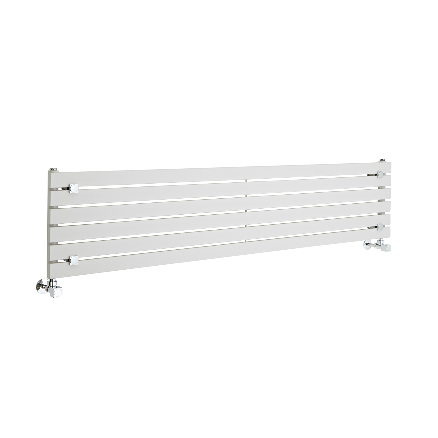 Design Heizkörper Horizontal Einlagig Weiß 354mm x 1600mm 773W - Sloane