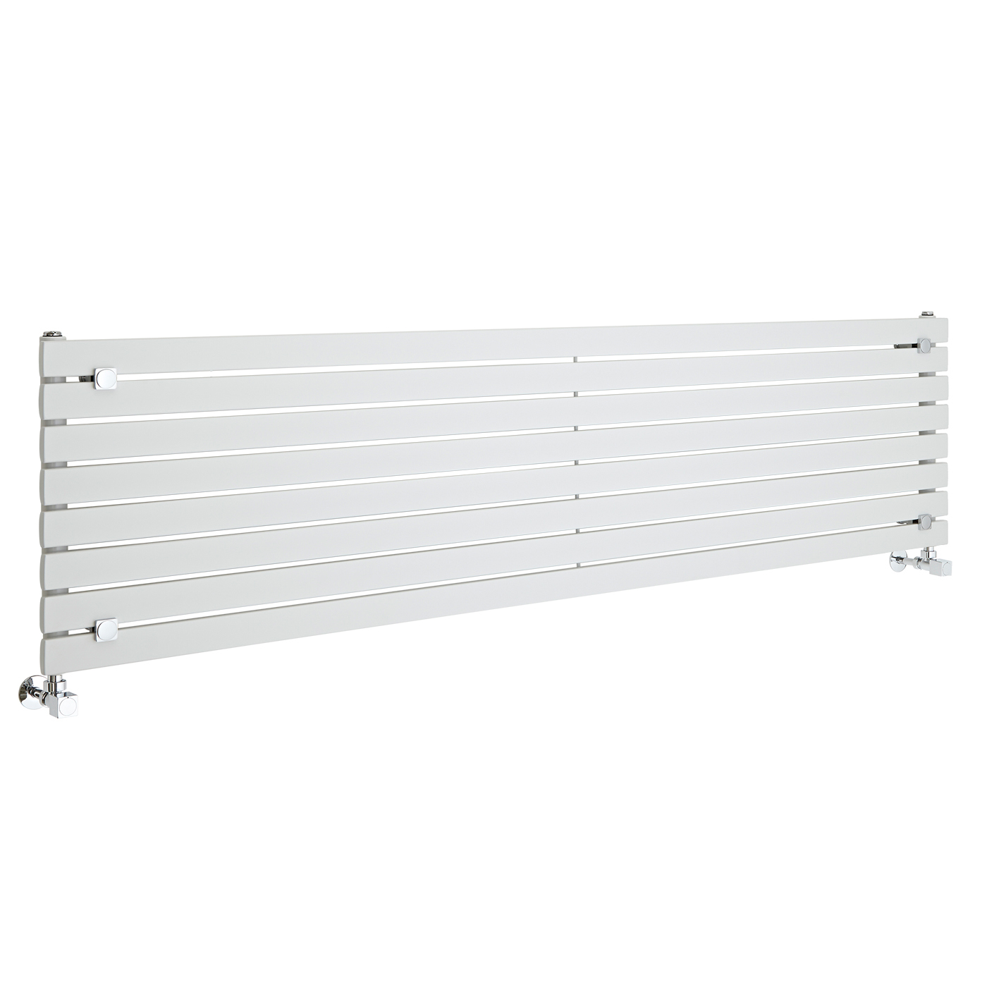 Design Heizkörper Horizontal Einlagig Weiß 472mm x 1780mm 1145W - Sloane