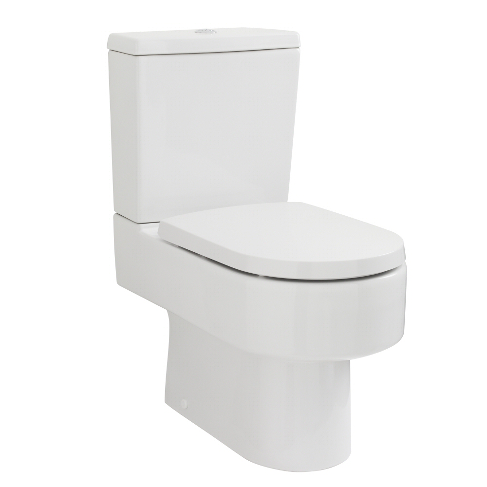 Toilette Keramik mit Spülkasten und Toilettensitz