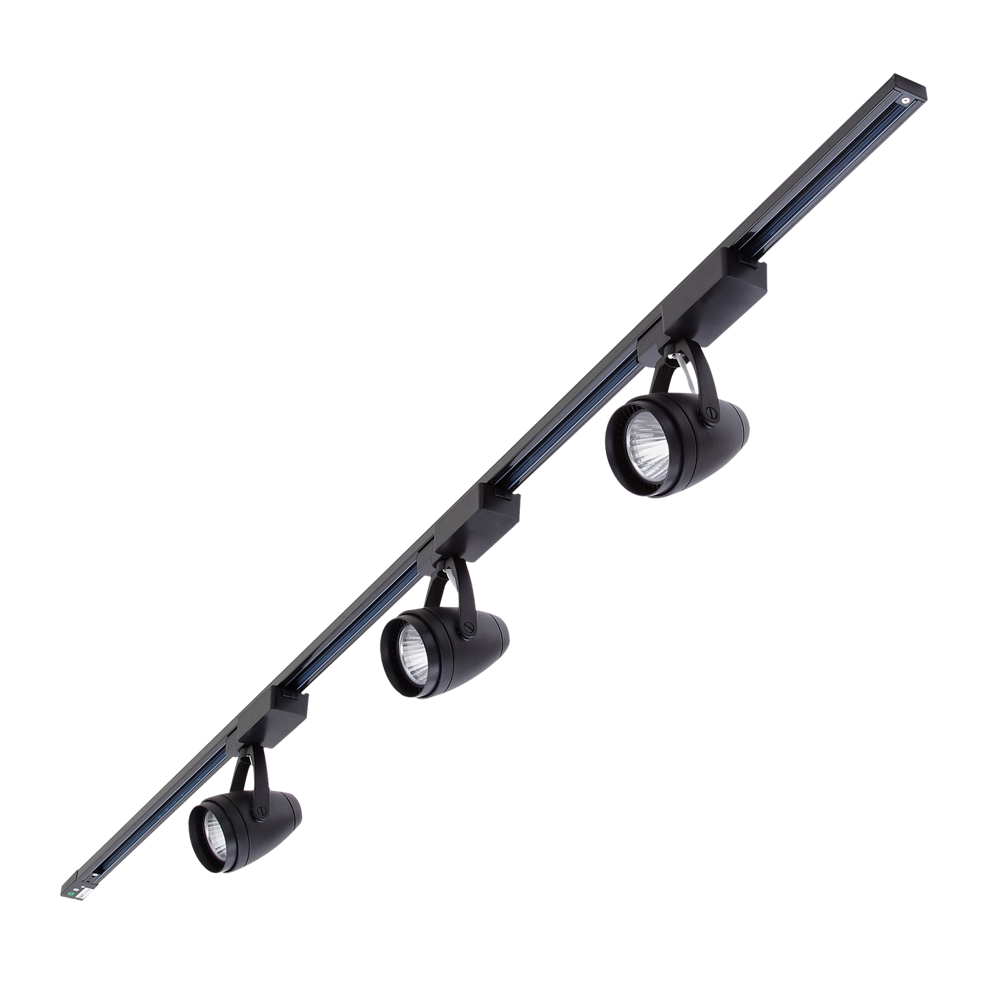 Biard 3x LED Schienenstrahler mit 2m Leiste Schwarz