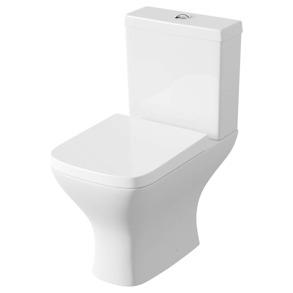 Moderne Toilette inkl. Zisterne und Sitz mit Absenkautomatik - Milton
