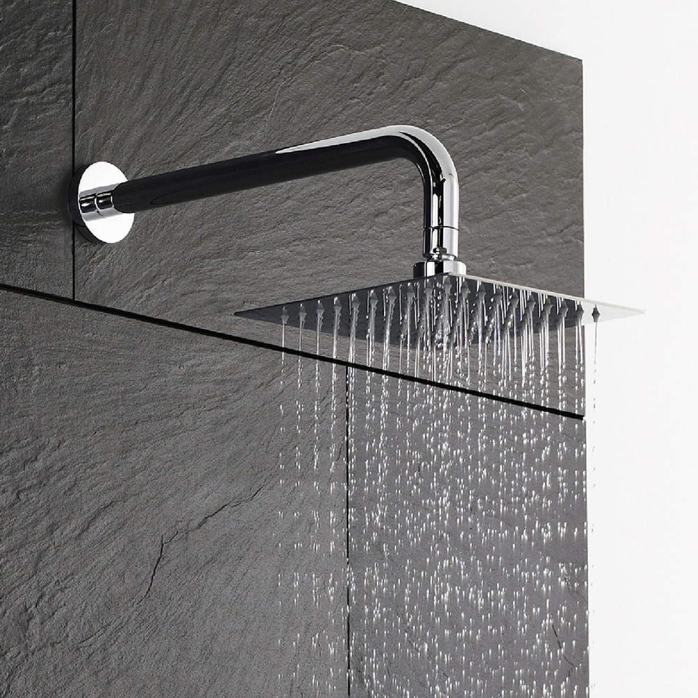 Wassersparender Duschkopf Edelstahl - Quadratisch - 200 x 200 mm