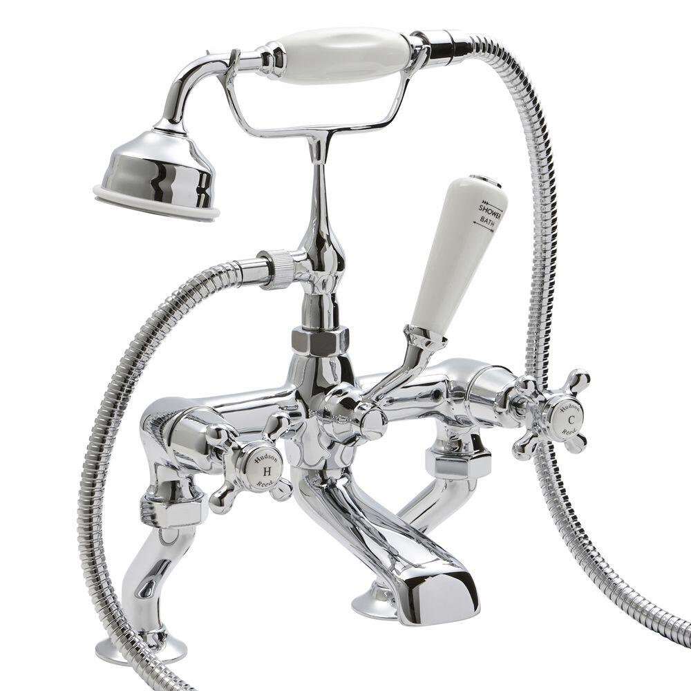 Nostalgische Wannenarmatur mit Handbrause - Topaz