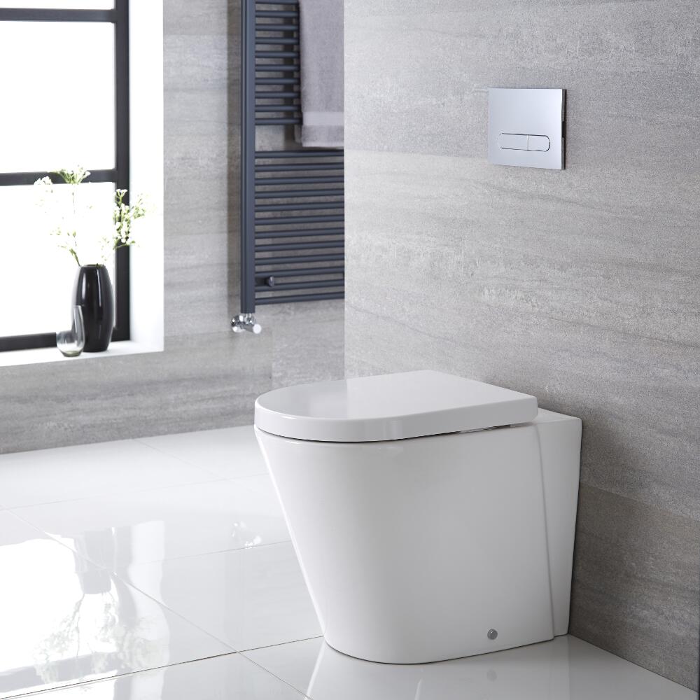 Stand-WC Oval Sitz mit Absenkautomatik - Alswear