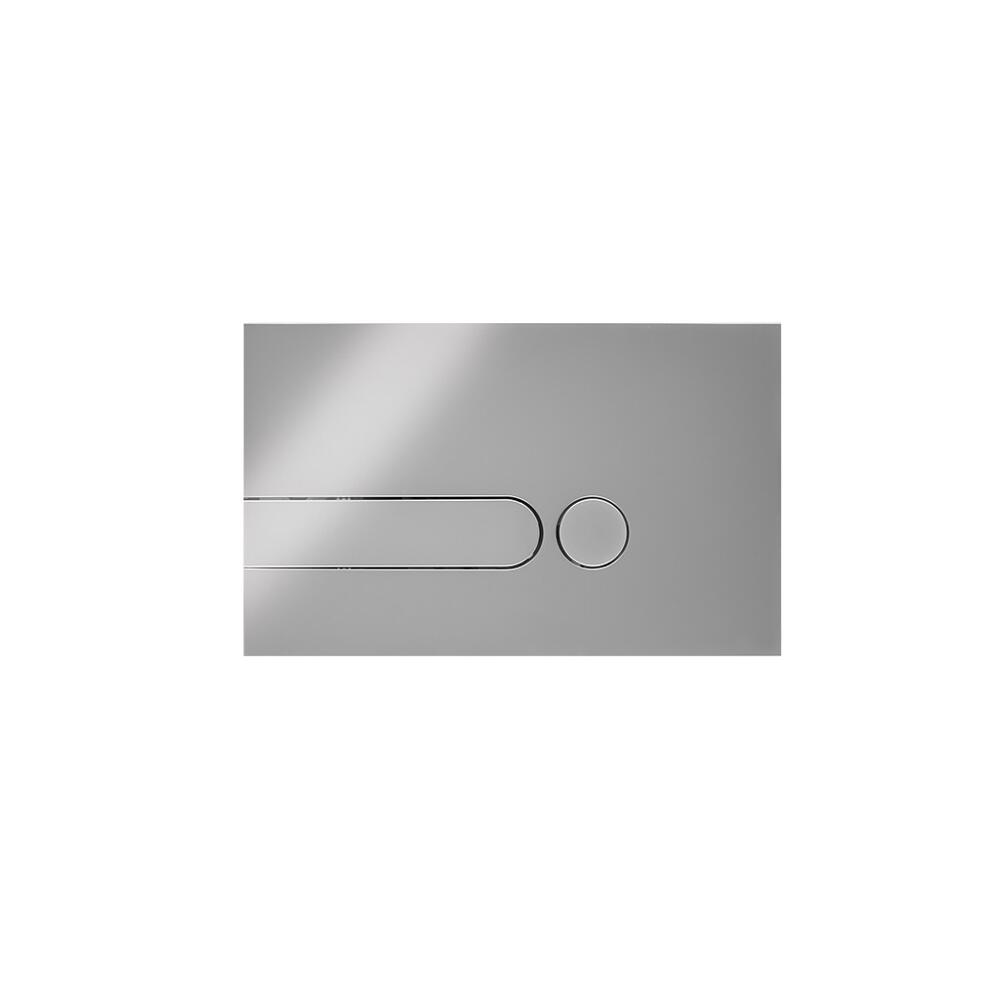 Betätigungsplatte Zweimengentechnik Runde Tasten Chrome 150mm x 240mm - Cluo