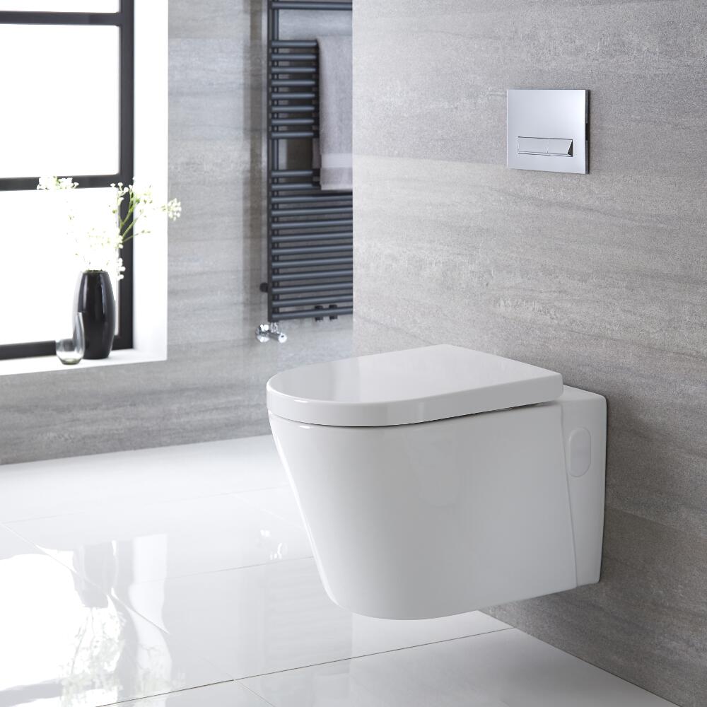 Hänge WC Oval Sitz mit Absenkautomatik - Exton