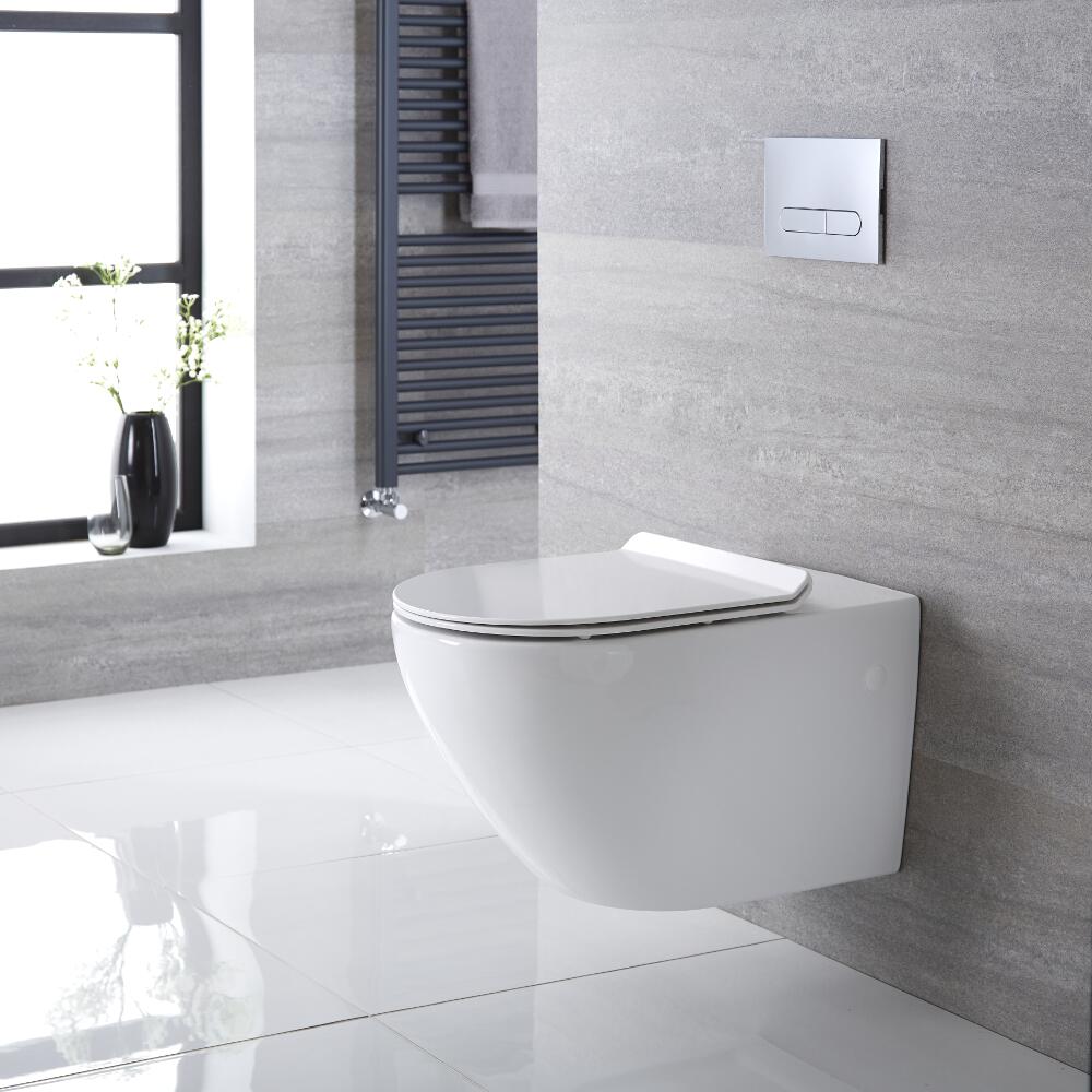 Hänge WC Oval Sitz mit Absenkautomatik - Otterton