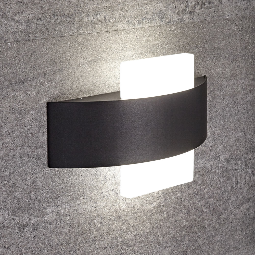 Biard Wandleuchte Aqua Eckig Schwarz