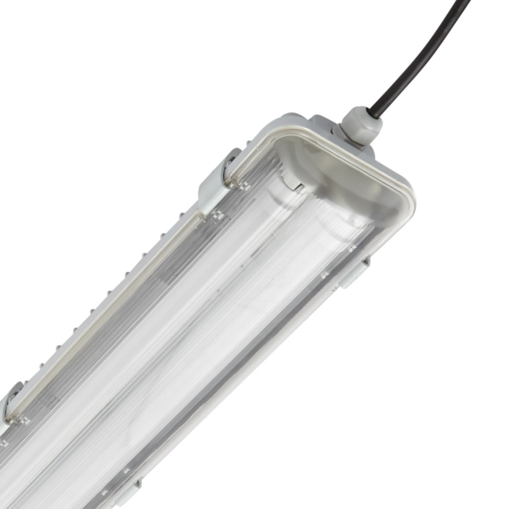 Biard Tri-Proof Feuchtraumleuchte 62cm - Doppellagig - Inklusive LED-Leuchtröhre