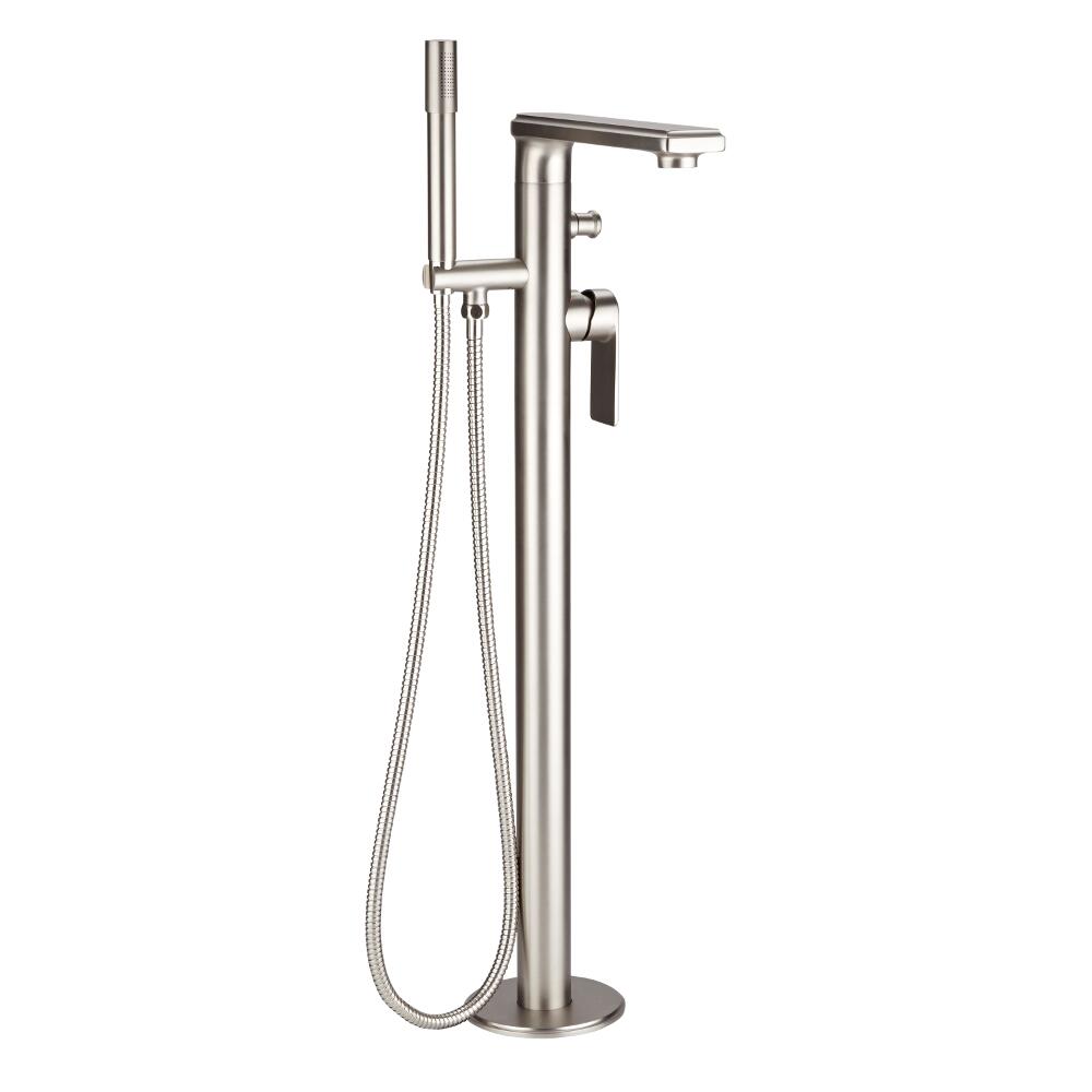 Hudson Reed Aldwick - Moderne freistehende Mischbatterie für Dusche und Bad - Gebürstetes Nickel
