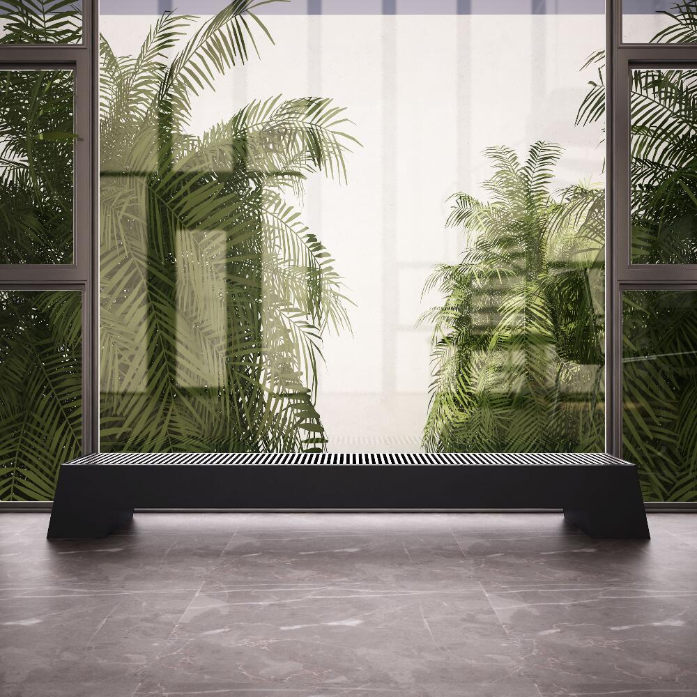Design Konvektor Horizontal Anthrazit 200mm x 1800mm 1563W - Adva