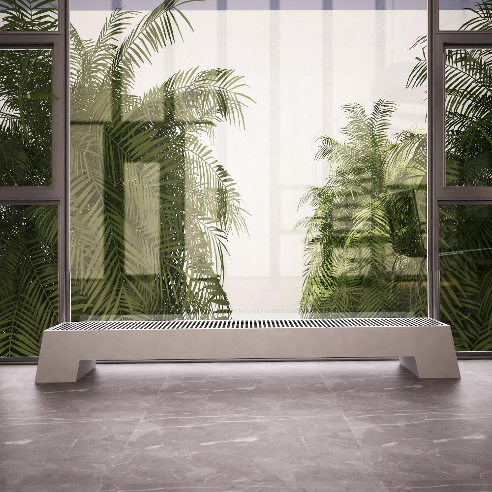 Design Konvektor Horizontal Weiß 200mm x 1800mm 1563W - Adva