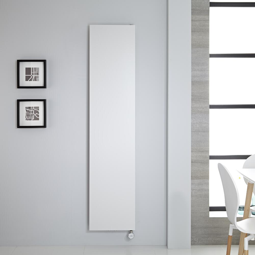 Design Flachheizkörper Elektrisch Vertikal Weiß 1800mm x 400mm - Rubi