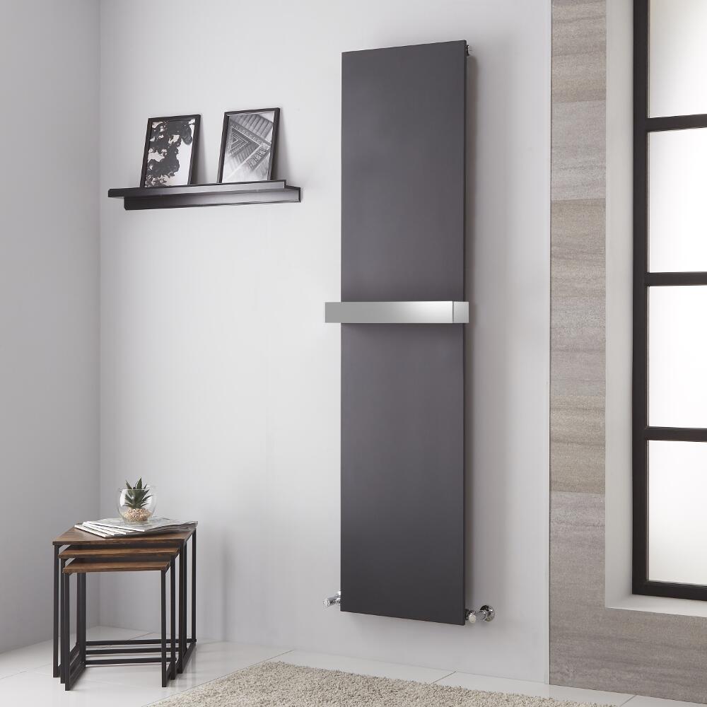 Handtuchheizkörper Mittelanschluss Anthrazit 923W 1800mm x 450mm - Trevi