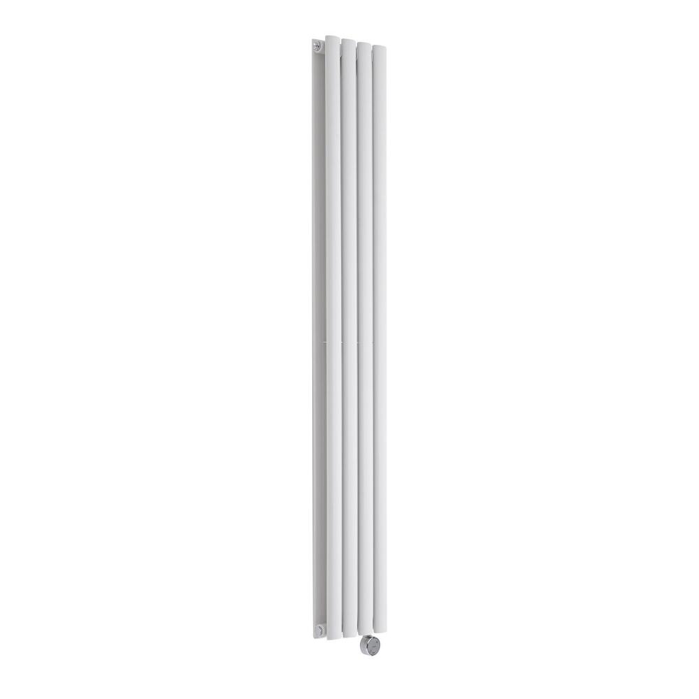 Design Heizkörper Elektrisch Vertikal Doppellagig Weiß 1600mm x 236mm inkl. 1x 1200W Heizelemente - Revive